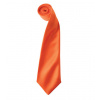 Premier Workwear Pánska saténová kravata PR750 Orange -ca. Pantone 1655 144 x 8,5 cm