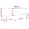 vidaXL Konferenčný stolík čierny 102x50x40 cm kompozitné drevo - Čierna - 21300-162840