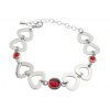 Alexis Marten Náramok dámsky srdiečka - červený