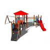 Playground System DETSKÉ IHRISKÁ - multifunkčná zostava so šmýkačkou a hojdačkou 6U306K - celokovová