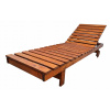 Hnedé drevené lehátko (Drevené záhradné palubné skladanie 6Colors)