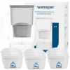 Sklenená filtračná kanvica Wessper D2 BOROSILICATE 3l šedá + 10x filter