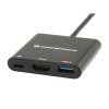 Conceptronic DONN01B dokovacia stanica a replikátor portov USB 3.2 Gen 1 (3.1 Gen 1) Type-C Čierna (DONN01B)