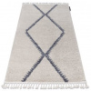 Eoshop Koberec BERBER MAKNES B5910, krémovo-šedý - střapce, Maroko Shaggy (Velikost: 160x220 cm)