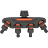 Strend Pro Garden Rozbočovač Strend Pro Garden, spojka, záhradný, 4-way, s ventilmi