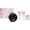 Versace Bright Crystal, Toaletná voda 90m + Sprchový gél 100ml + Telový krém 100ml + Kozmetická taška pre ženy