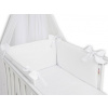Baby Nellys 3-dielna sada Mantinel s obliečkami Royal Baby biela 120 x 90 cm