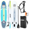 Paddleboard ENERO 320x76x15 cm, do 135 kg, laminovaná PVC doska 2500g/m², zelený