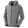 Womens Microfleece Hoodi , marl grey/black, S Farba: marl grey/black, Velkost: S