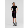 SUKŇA KARL LAGERFELD TEXTURED CLASSIC KNIT SKIRT BLACK/IRIS ORCHID