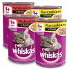 Krmivo pre mačky Whiskas Adult 2+2 Plechovka 4x400g kuracie mäso + hovädzie mäso