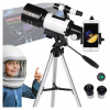 ASTRONOMICKÝ VZDELÁVACÍ TELESKOP PUŠKOHĽAD F30070 + ADAPTÉR NA SMARTFÓN