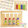 Imitácia puzzle hry VIGA Montessori Farby a čísla