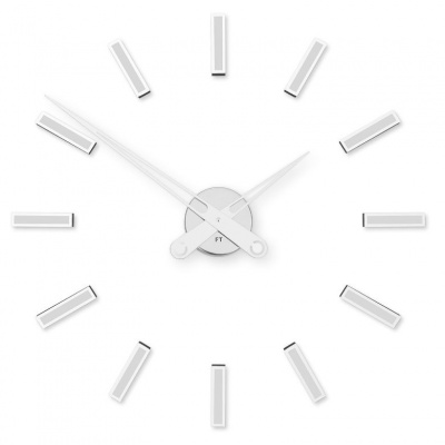 Designové nalepovací hodiny Future Time FT9600WH Modular white 60cm - doprava ZDARMA!