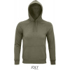 SOL'S | Stellar, Unisex bio mikina s kapuc., zelená khaki, L