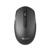 C-TECH myš WLM-15 Dual mode, bezdrátová, BT5.0 + 2,4GHz, 1600DPI, 6 tlačítek, USB nano receiver, černá (WLM-15BK)