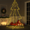 vidaXL Vianočný stromček, kužeľ, 240 LED, dovnútra aj von 118x180 cm - Biela - 11387-153112