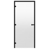 Finská sauna s.r.o. 2.akosť: Dvere do parnej sauny ALU HARVIA 8x21, číre 790x2090 mm, čierny rám