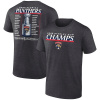 Fanatics Pánské tričko Florida Panthers NHL 2025 Stanley Cup Champions Give & Go Roster T-Shirt - Heather Charcoal Veľkosť: XL