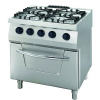 Heavy Duty sporák – 4 horáky – dvojitá jednotka – hĺbka 70 cm – 31 kW – plyn vrátane rúry