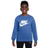 Chlapčené mikiny Nike Kids Sportswear Club Fleece - comet blue/white - Modrý (XS)