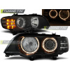 XENON PREDNÉ SVETLÁ ANGEL EYES ČIERNA LED SMEROVKA pre BMW X5 E53 09.99-10.03