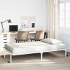 Rám postele bez matrace skládací bílý 107x203 cm ocelový Bílá 4103970