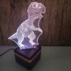 LED svetelný dinosaurus 3D lampa so 7 zmenami farieb, diaľkový ovládač S. (LED svetelný dinosaurus 3D lampa so 7 zmenami farieb, diaľkový ovládač S.)