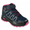 Befado 518X001 518Y001 dětské kotníkové trekové boty Trek Waterproof růžové