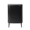 BRABANTIA Touch Bin Bo 2 x 30 l čierny - kôš na triedenie odpadu oceľový dvojkomorový