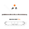 LED svetelná rampa Montana 160cm, Oranžová, EHK R65 Oranžová 14ml/V3 Číry