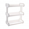 Polička plast 3poschodia 32,4x17,7x41,4cm BRAVO biela