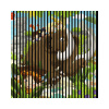 Dizajnový akustický panel DIGI06V 1133x19x1195mm