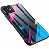 Plastové puzdro na Apple iPhone 11 Color Glass so sklom na a ochranou kamery vzor 4