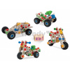 Drevená stavebnica štvorkolka Constructor Quad Eichhorn štyri modely (štvorkolka, bicykel, minibuggy, motorka) 110 dielov od 4 rokov EH39028