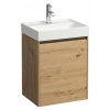 Laufen Meda skrinka 43.7x33.9x51.5 cm závesná kúpeľňová skrinka pod umývadlo dub H4215410112671