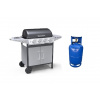 Compass Gril MASTER CHEEF plynový pojízdný výhodný SET Set grilu: SETG1 - Gril + lahev ocel 5kg 99BB004