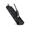 AXAGON HUE-C1C, 4x USB 5Gbps TRAVEL hub, USB-C napájecí konektor, kabel USB-C 19cm (HUE-C1C)