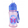 SKIP HOP Zoo tritan Fľaša so slamkou 355ml Motýlik 12m+