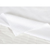 Dreamy Linens Plachta damašková, biela proužky 4 mm