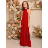 Dievčenské šaty - R64A014 Red Shein 152 Shiny Dress (R64A014 Red Shein 152 Shiny Dress)