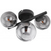 Globo 56133-3W LED prisadené stropné svietidlo Riha 9x3W | 720lm | G9 | 3000K - čierna, dymová