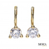 MOZA gold Náušnice MG2308 Farba kameňa: Biela, Farba Zlata: žlté Au