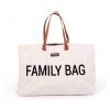 Childhome Cestovná taška Family Bag Teddy Off White