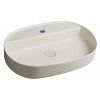 Isvea INFINITY OVAL keramické umývadlo na dosku, 60x40cm, Ivory 10NF65060-2K