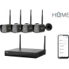 iGET HOME NVR N4C4 - CCTV bezdrátový Wi-Fi set FullHD 1080p, 4CH NVR + 4x kamera 1080p se zvukem
