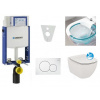 Geberit SET Kombifix 110.302.00.5 +WCzávesné Id.Standard TESI Rimless+sedSC +Sigma01 Biele 110.302.00.5 NE1