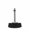 Onpira Čierne nastaviteľné nohy k stroju fixné Model: Ø100x135 mm / M12