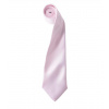 Premier Workwear Pánska saténová kravata PR750 Pink -ca. Pantone 1895 144 x 8,5 cm