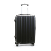 Veľký cestovný kufor na 4 kolieskach, škrupinový, ABS, 100 l, Worldline 623 čierna